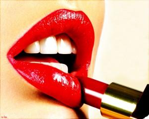 Как правильно красить губы красной помадой, фото